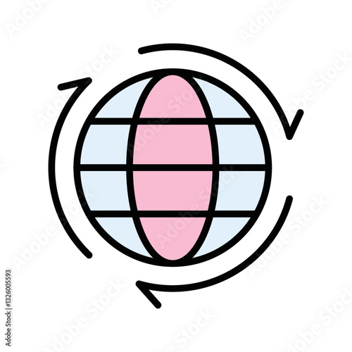 Worldwide Vector Icon