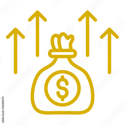 Profit Vector Design Icon Style