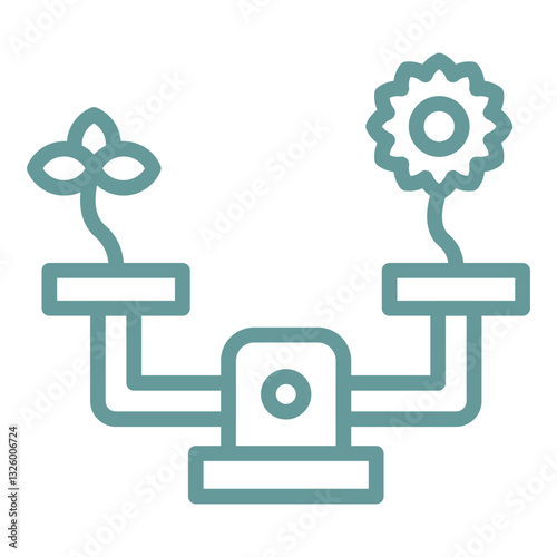 Ecological Balance Vector Design Icon Style
