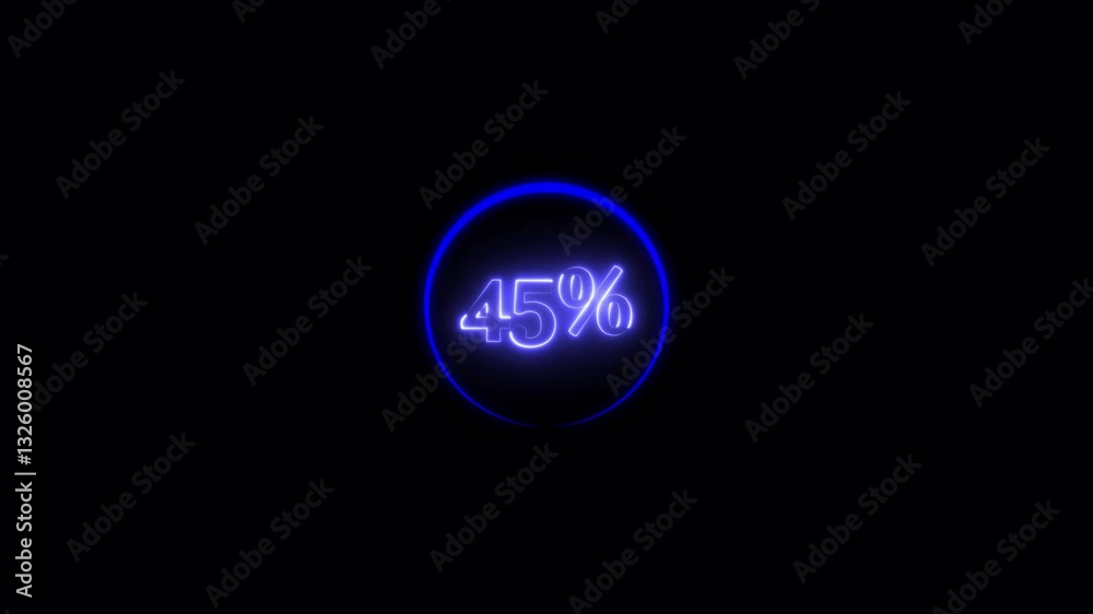 Glowing neon 45 percent number or 45% special offer isolated on black background.45% discount big offer sale business concepts.Special Offer 45% Off, Up to 45 Percent Sales, Big deals, Sales, perfect Glowing neon 45 percent number or 45% special offer isolated on black background.45% discount big offer sale business concepts.Special Offer 45% Off, Up to 45 Percent Sales, Big deals, Sales, perfect