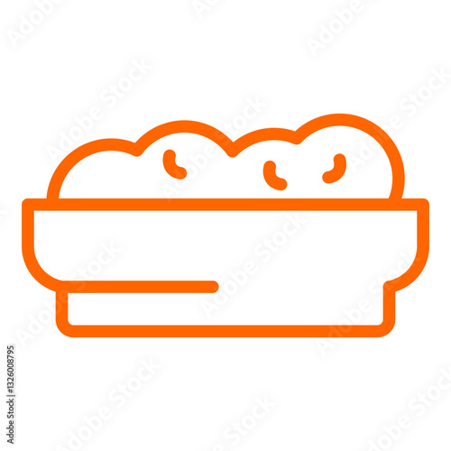 Cottage Cheese Vector Design Icon Style