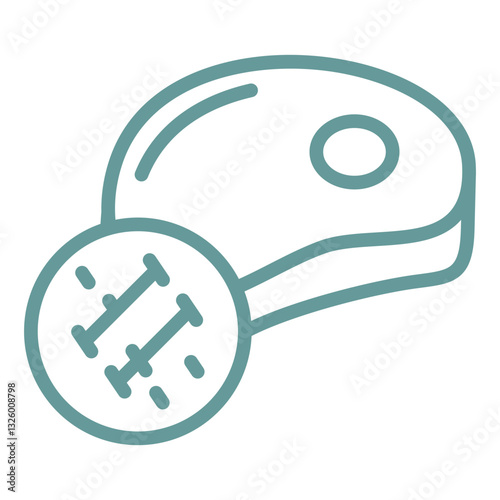 Pork Tenderloin Vector Design Icon Style