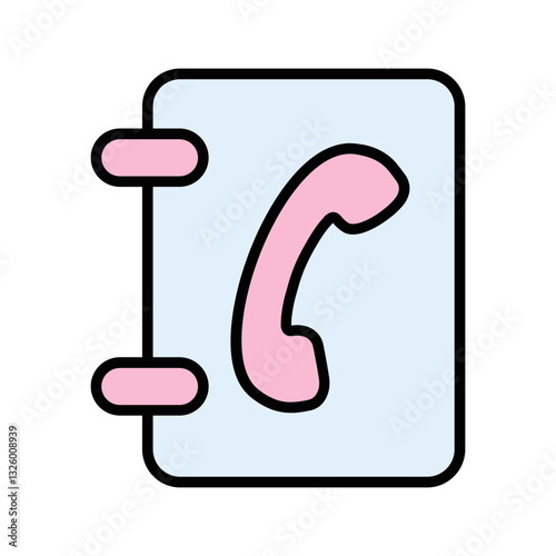 Phone Book Vector Icon