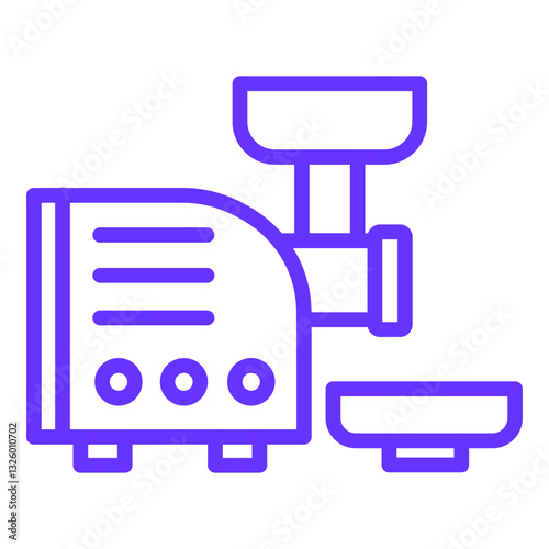Vector Design Meat Grinder Icon Style