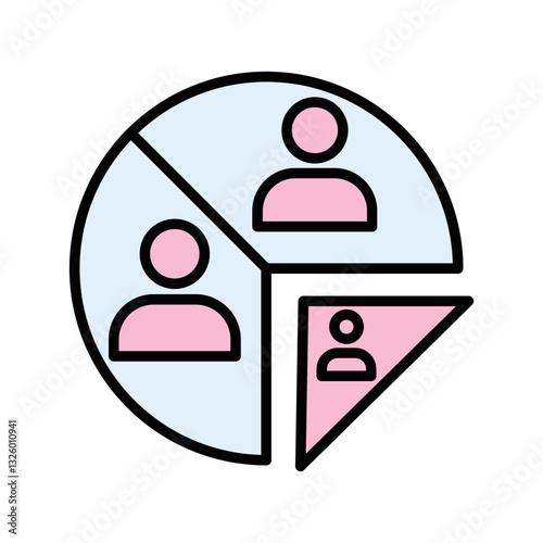 Customer Segmentation Vector Icon
