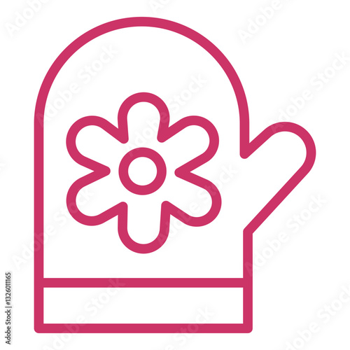 Vector Design Oven Mittens Icon Style