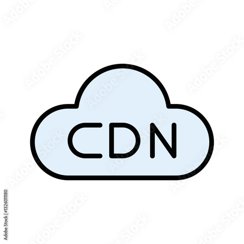 Content Delivery Network Vector Icon