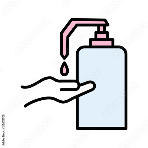 Hand sanitizer Vector Icon