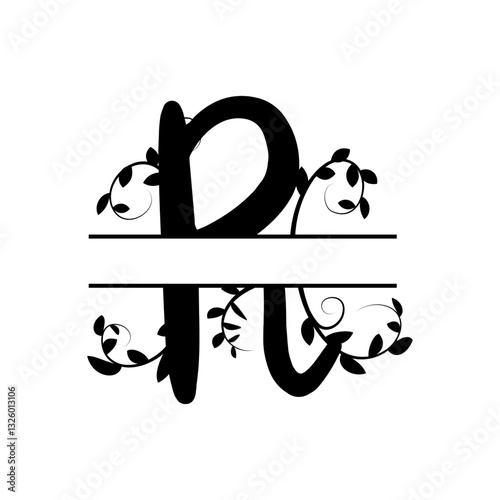 R Letter Monogram