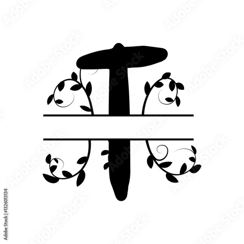 T Letter Monogram