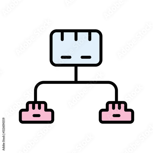 Ethernet Switch Vector Icon