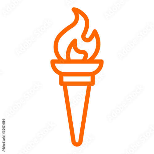 Vector Design Torch Icon Style
