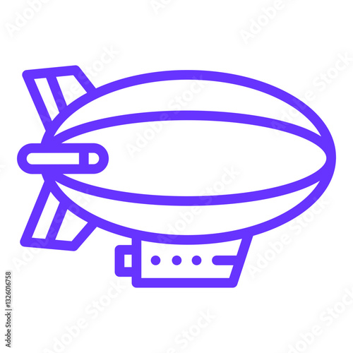Vector Design Zeppelin Icon Style