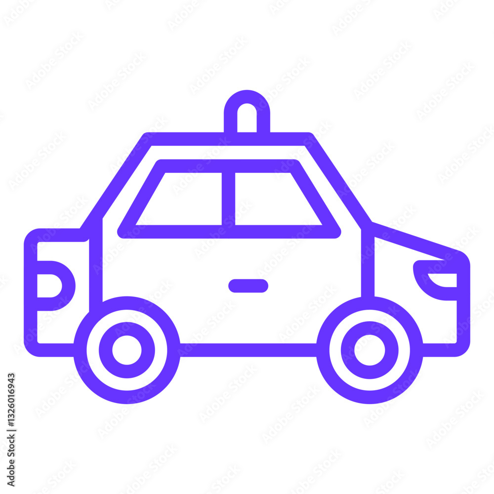 Vector Design Police Car Icon Style Vector Design Police Car Icon Style