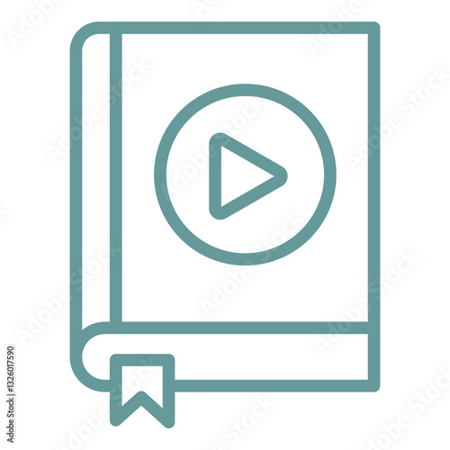 Vector Design Audiobook Icon Style