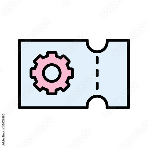 Support Ticket Vector Icon