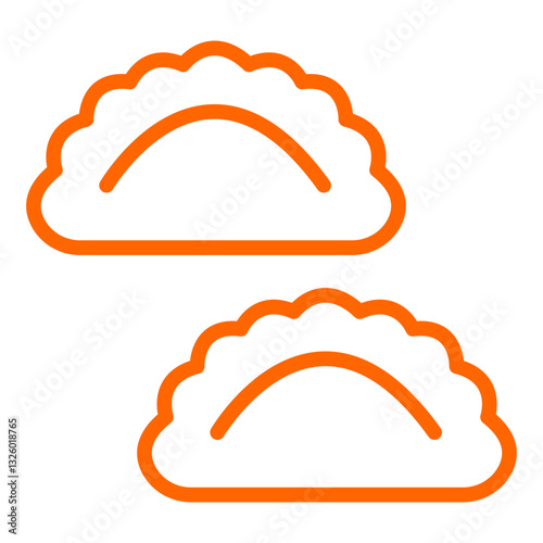 Vector Design Empanada Icon Style