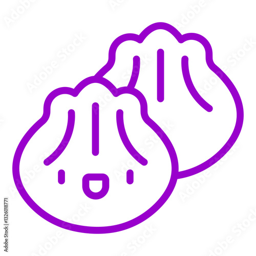 Vector Design Dumplings Icon Style
