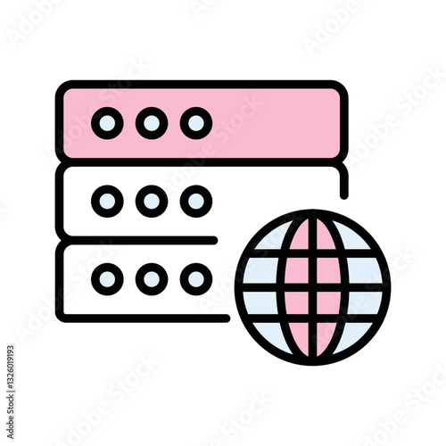 Web Hosting Vector Icon