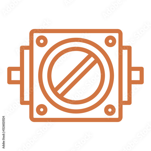 Vector Design Throttle Plate Icon Style