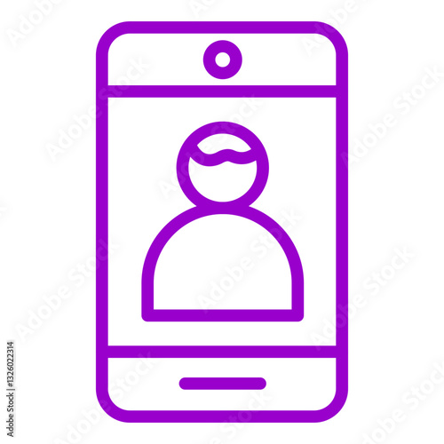 Vector Design Front Camera Icon Style