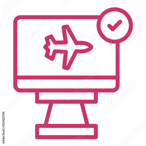Vector Design Check In Icon Style