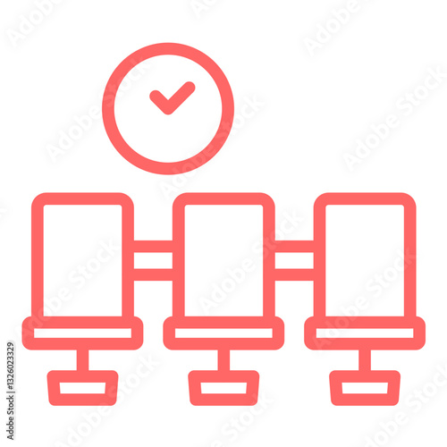 Vector Design Waiting Room Icon Style