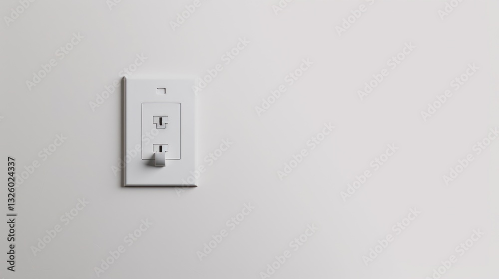 White Electrical Outlet on Plain Wall Design for Modern Interiors White Electrical Outlet on Plain Wall Design for Modern Interiors