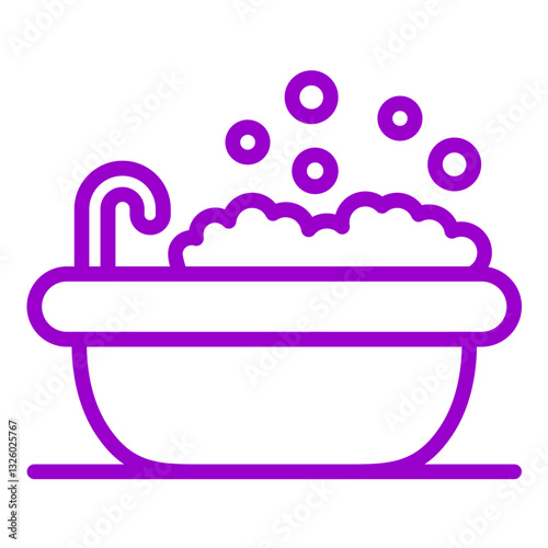 Vector Design Bathtub Icon Style