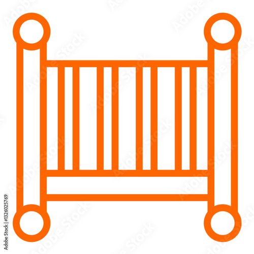 Vector Design Crib Icon Style