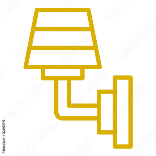 Vector Design Wall Lamp Icon Style