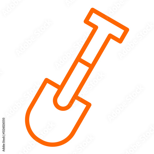 Vector Design Shovel Icon Style