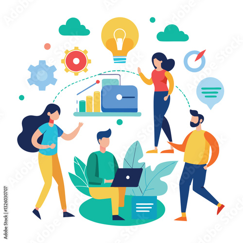 A people starting a business project.