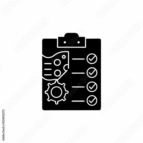 creative details checklist icon vector illustration