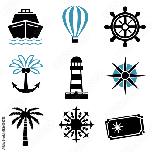 A vector style silhouette illustration of a collect  icon. 