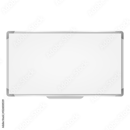 Office Blank Whiteboard Vector. Business Presentation Whiteboard Element. Whiteboard Icon.