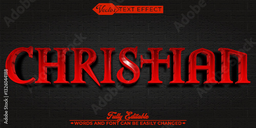 Christian Vector Editable Text Effect Template