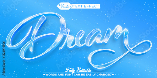 Soft Colors Dream Vector Editable Text Effect Template