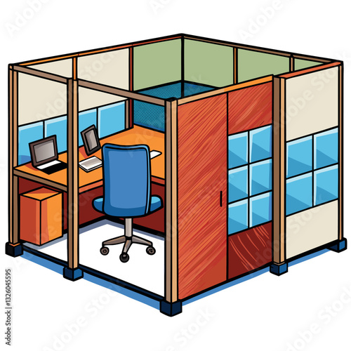 Cubicle partition furniture.