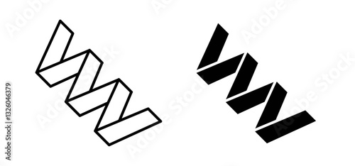 Protein vector icon set black filled and outlined style.