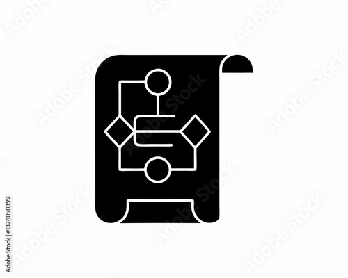 creative details process flow icon vector illustration