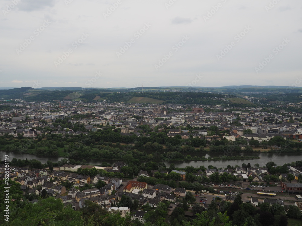 Fototapeta premium Älteste deutsche Stadt Trier von oben