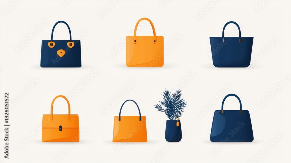 Stylish Collection of Handbags and Accessories Featuring Modern Designs in Yellow and Navy Colors Perfect for Fashion Enthusiasts and Trendsetters Stylish Collection of Handbags and Accessories Featuring Modern Designs in Yellow and Navy Colors Perfect for Fashion Enthusiasts and Trendsetters