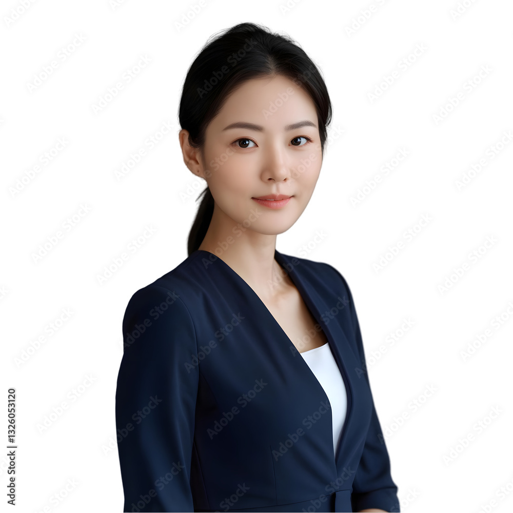 An Elegant Journalist’s Charming Smile in an 8K Studio Portrait with Soft Lighting, Kimono Jacket, Transparent Background, and Balanced Navy-White-Silver Tones for Media, An Elegant Journalist’s Charming Smile in an 8K Studio Portrait with Soft Lighting, Kimono Jacket, Transparent Background, and Balanced Navy-White-Silver Tones for Media,