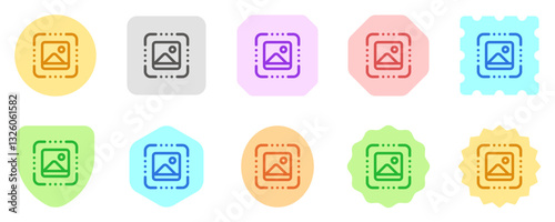 Editable image recognition, scan vector icon. AI technology, artificial intelligence, computer. Part of a big icon set family. Perfect for web and app interfaces, presentations, infographics, etc