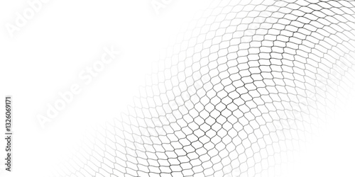 Wire mesh fence isolated on white background