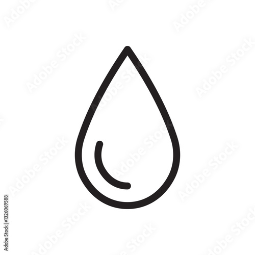 water drop icon outline