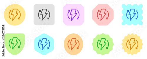 Editable renewable, sustainable, energy vector icon. Environment, ecology, eco-friendly. Part of a big icon set family. Perfect for web and app interfaces, presentations, infographics, etc