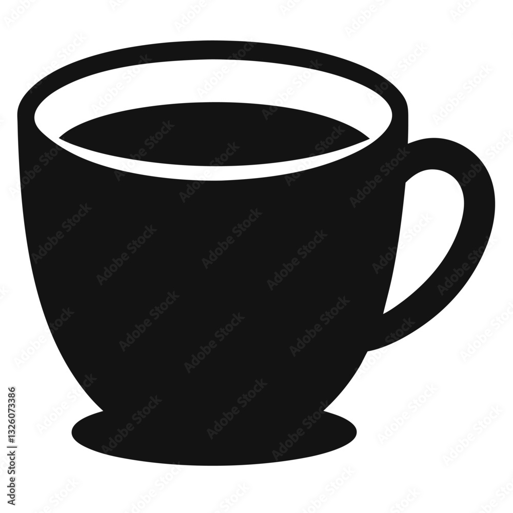 Espresso Mug Vector Art Illustration - Coffee Cup Design for Digital Use Espresso Mug Vector Art Illustration - Coffee Cup Design for Digital Use