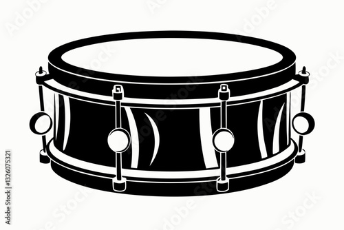 steel drum line art silhouette vector illustration